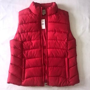 pink winter vest